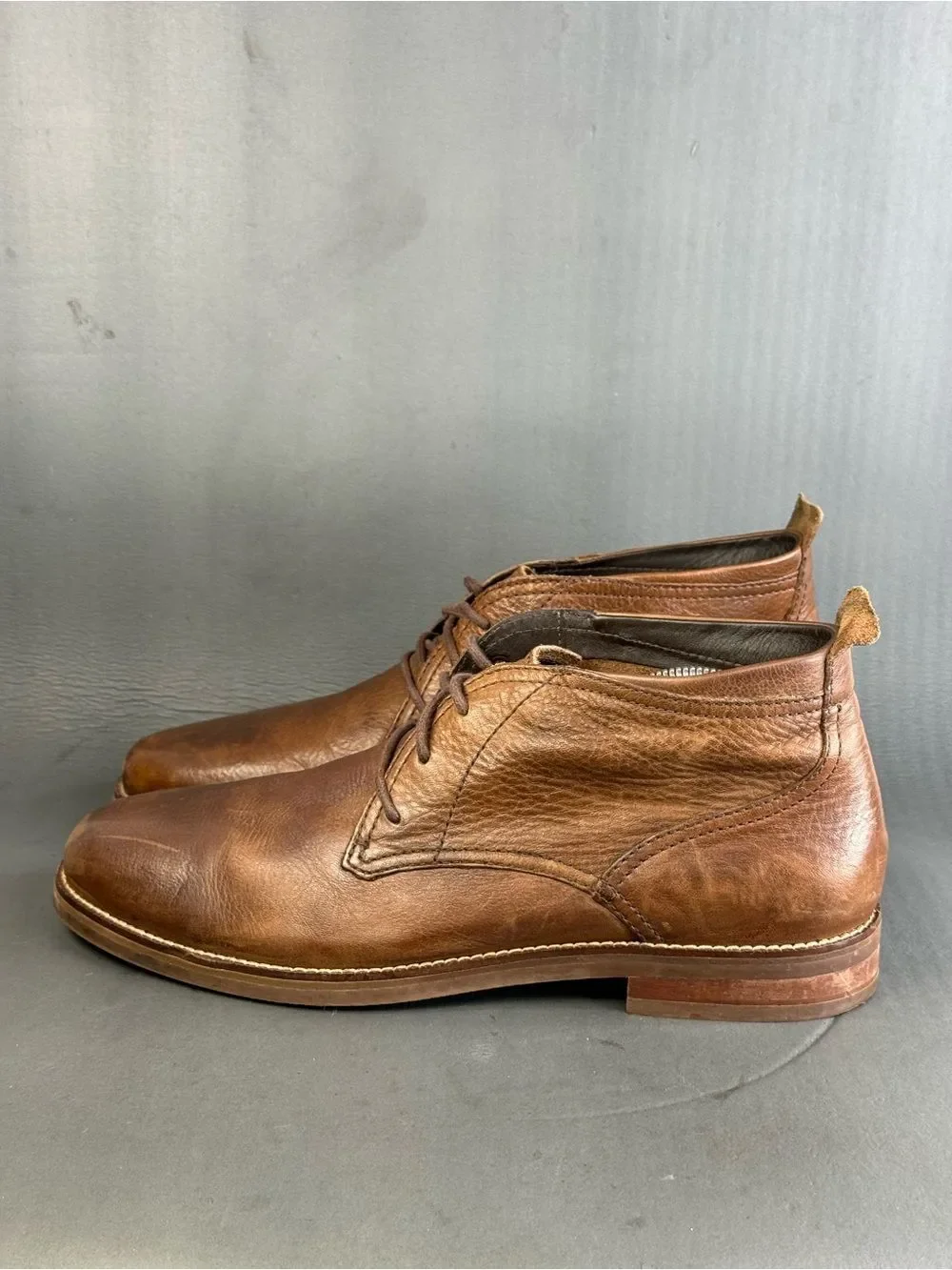 Cole Haan Men's Charles Brown Leather Comfort Chukka Boots shoes size 11.5